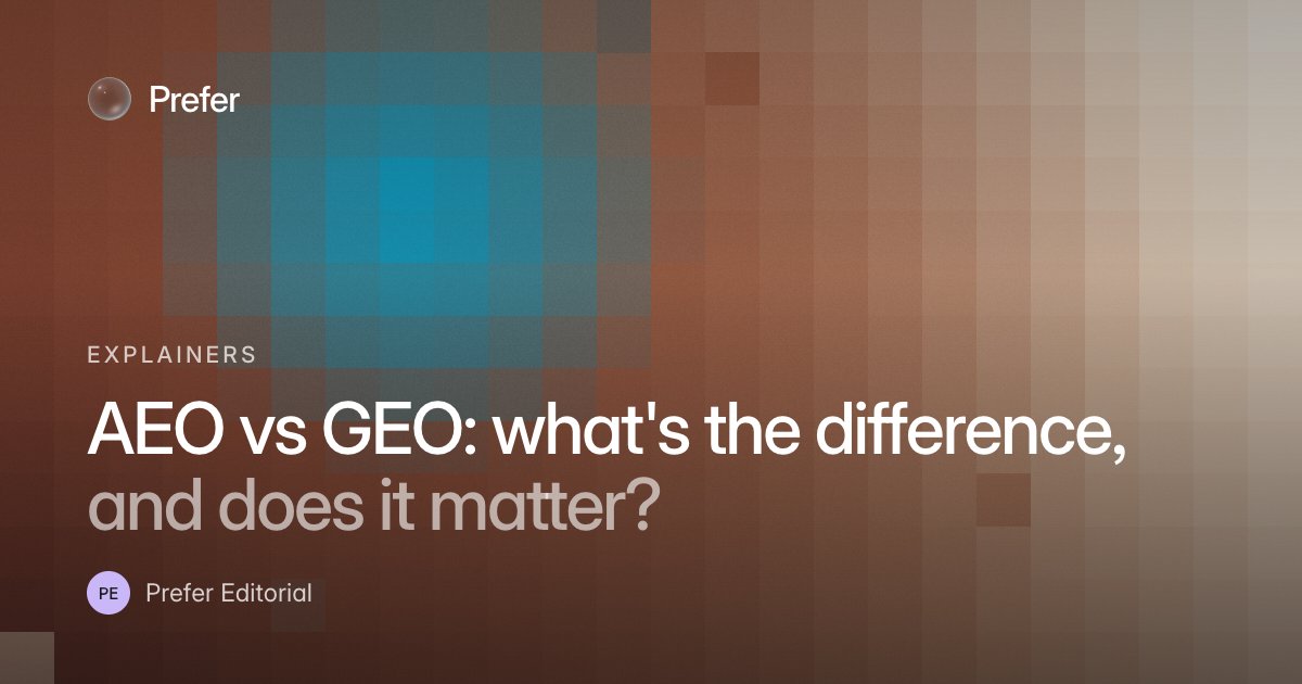 AEO vs GEO: what's the difference, and does it matter?