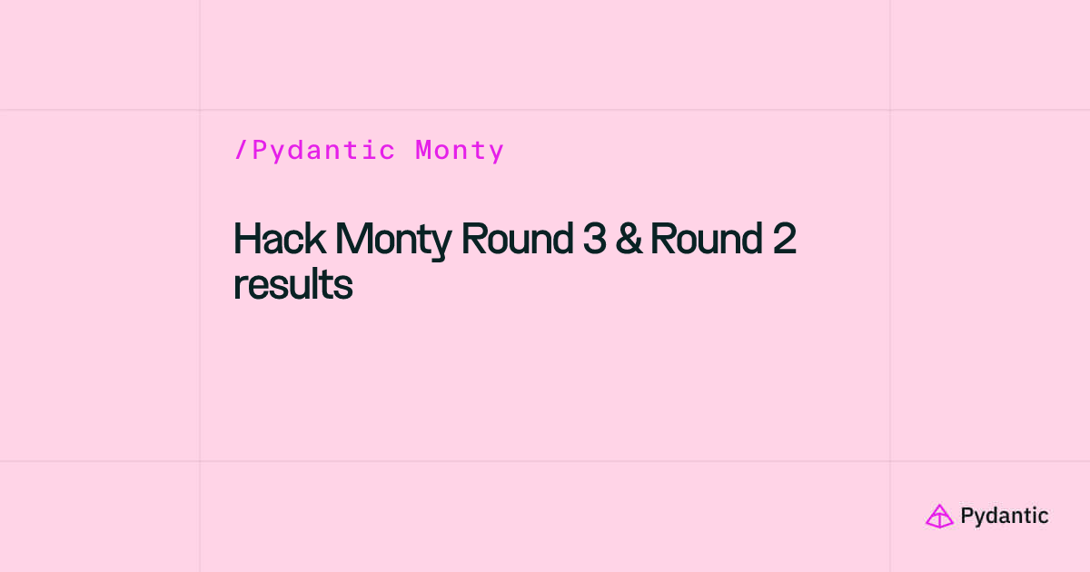 Hack Monty Round 3 & Round 2 results