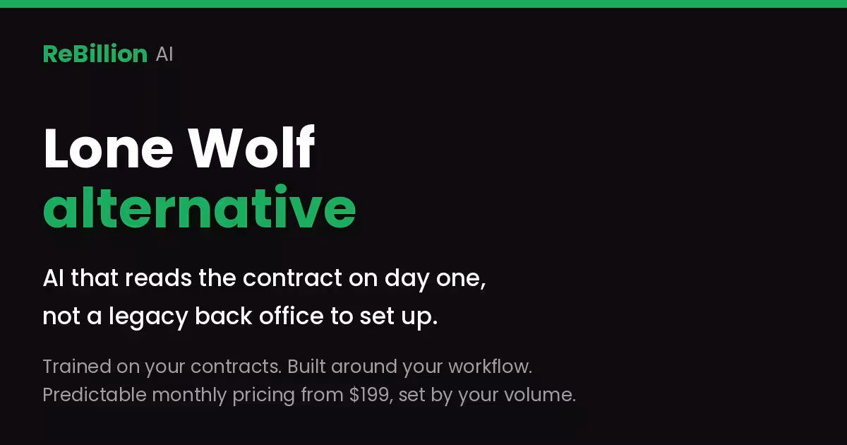 Lone Wolf Alternative: AI That Reads the Contract (2026)