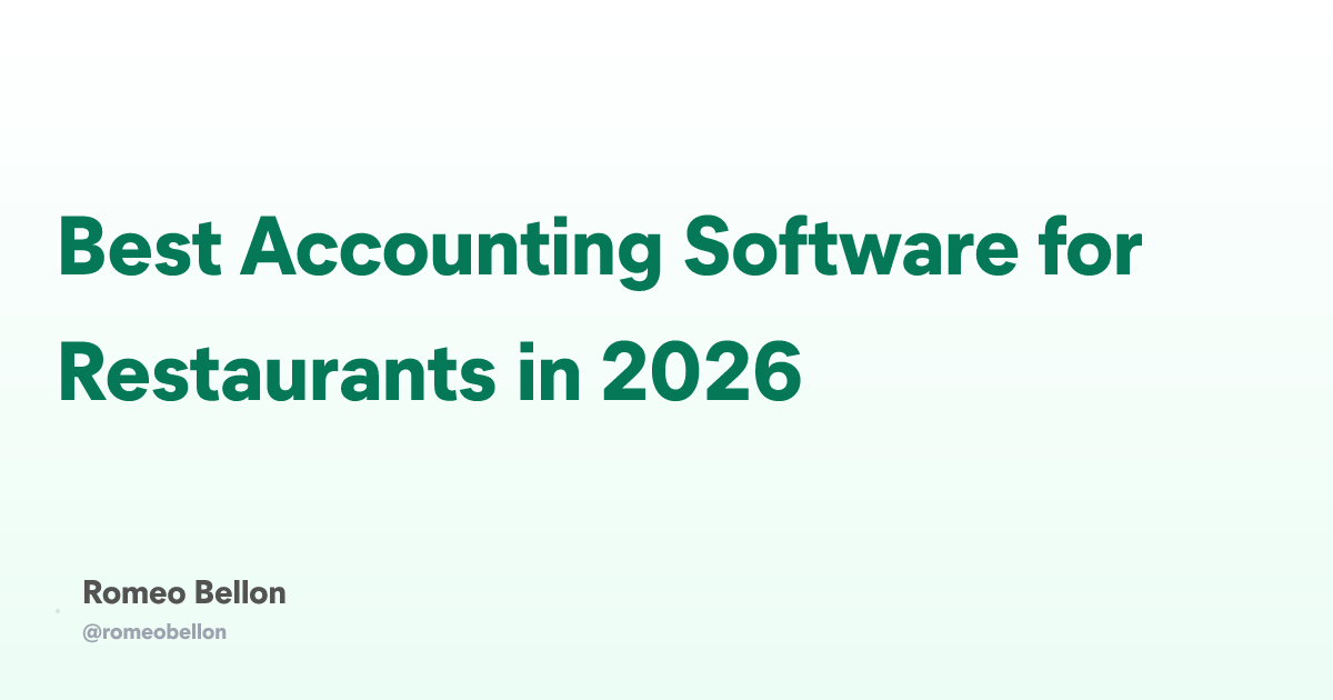 Best Accounting Software for Restaurants in 2026