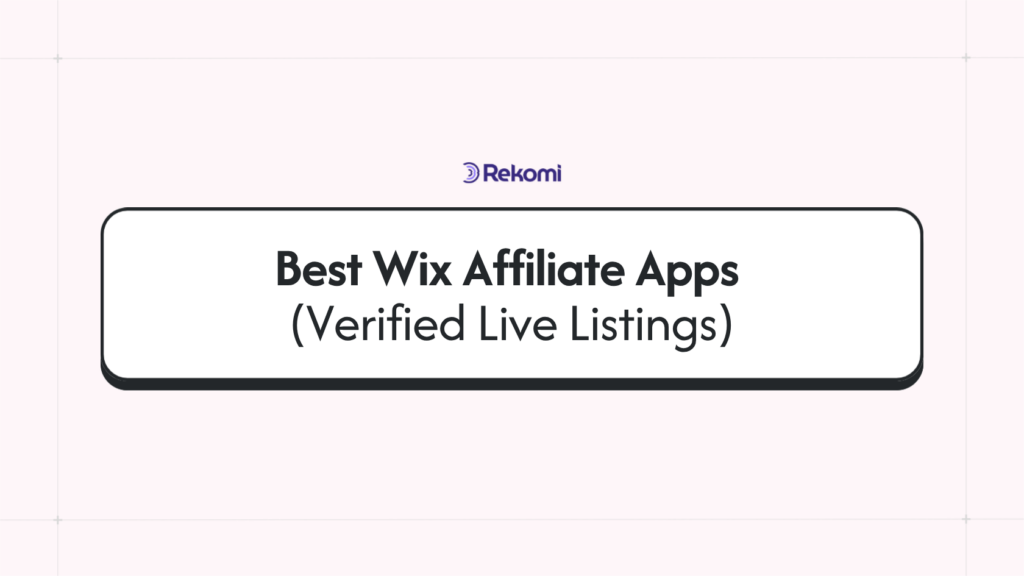 Best Wix Affiliate Apps in 2026 (Verified Live Listings)
