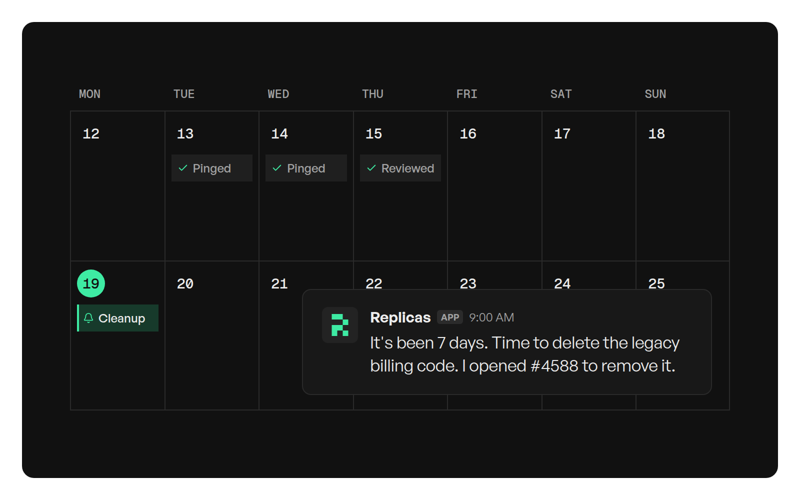 Agent follow-ups and reminders
