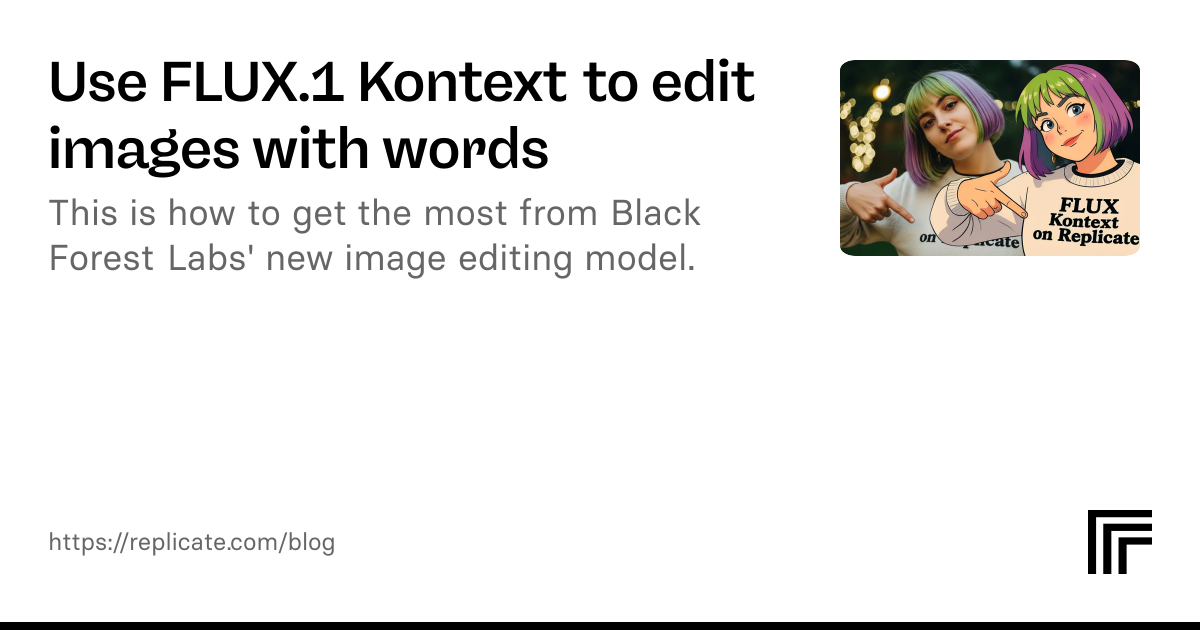 Use FLUX.1 Kontext to edit images with words