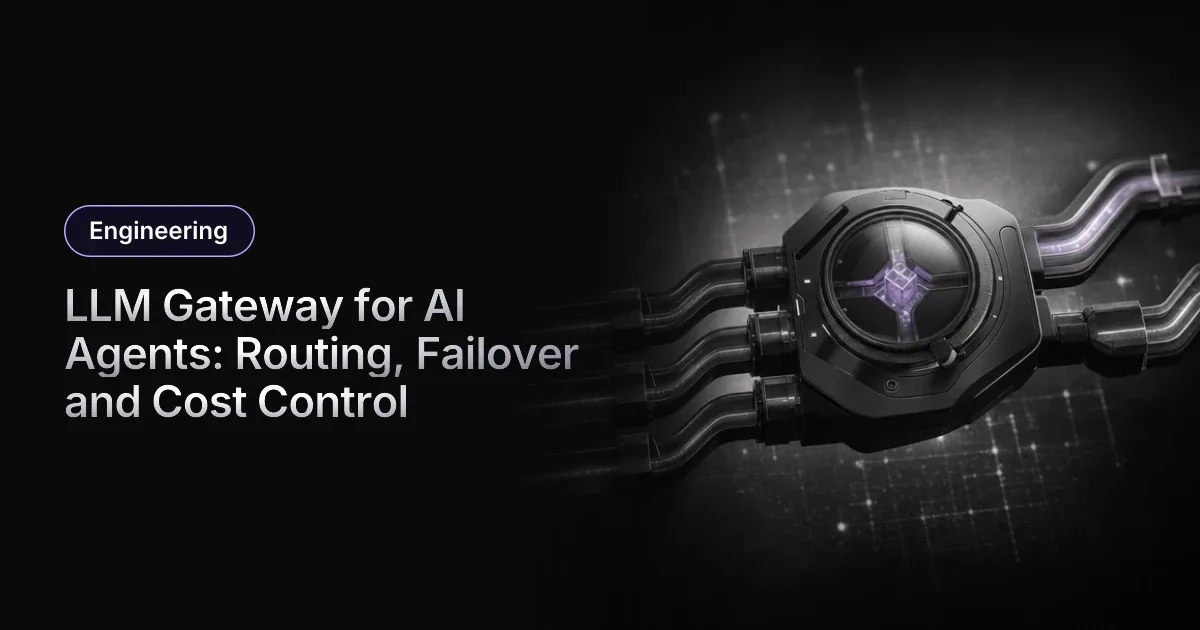 LLM Gateway for AI Agents: Routing, Failover and Cost Control