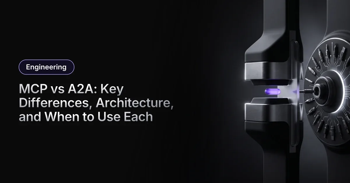 MCP vs A2A: Key Differences, Architecture, and When to Use Each