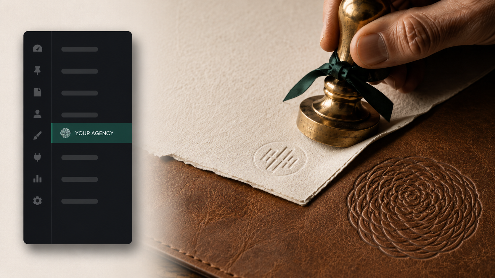 White Label: your studio's name on every client site