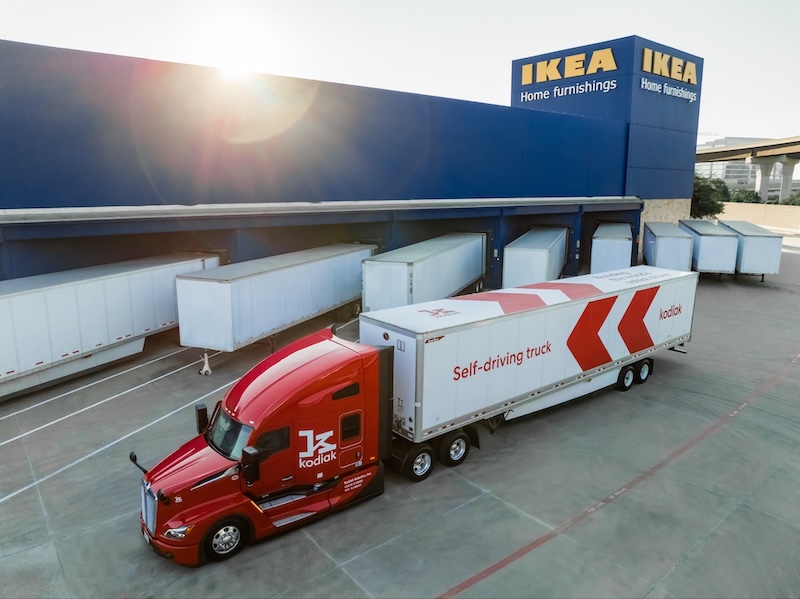 Kodiak and IKEA to launch driverless freight operations in Texas