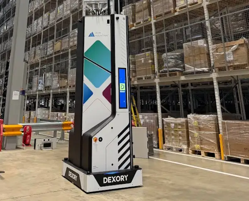Iron Mountain expands Dexory warehouse robotics deployment with 18-meter AMRs