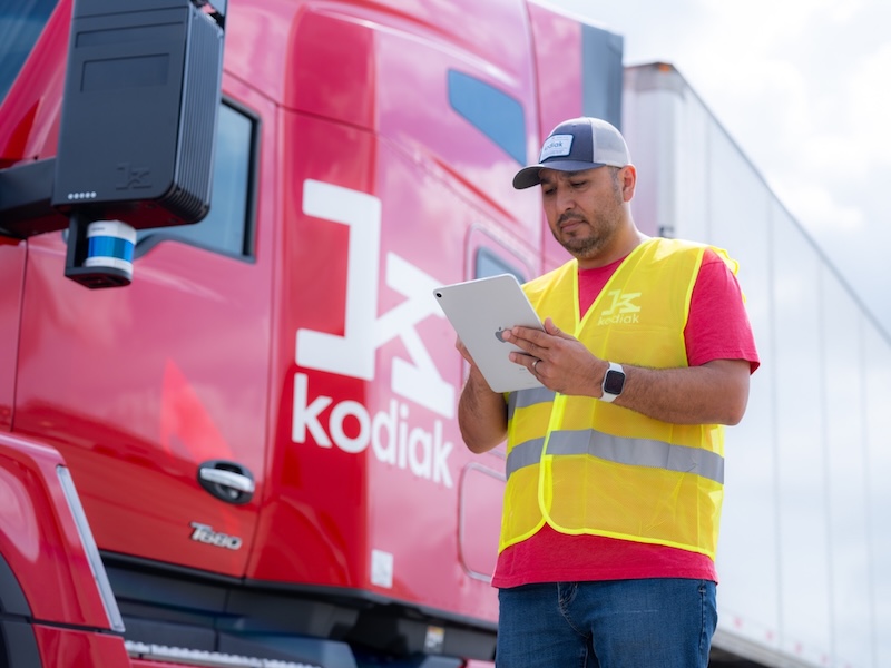 PrePass and Kodiak integrate autonomous truck inspections into roadside enforcement systems