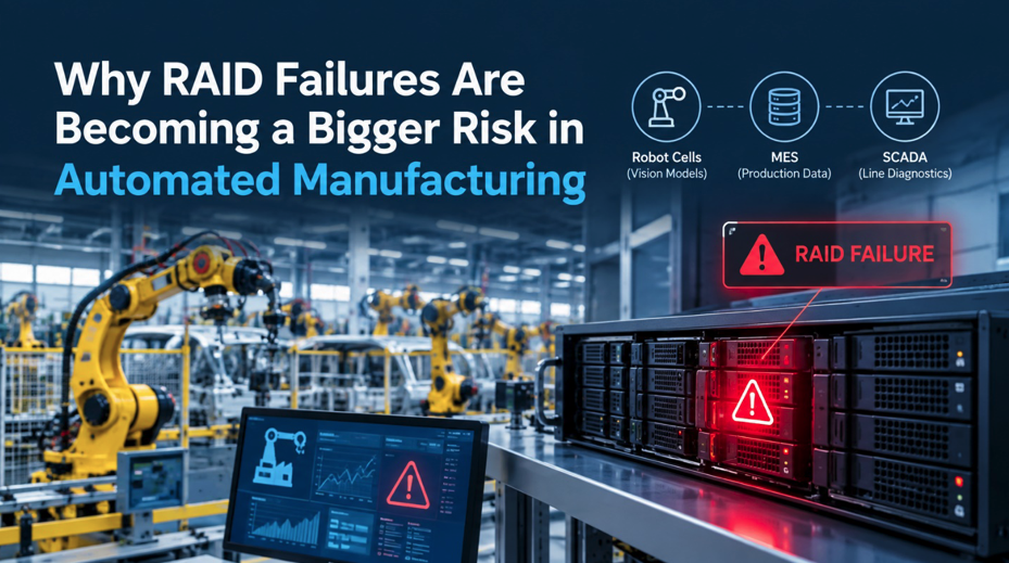 Why RAID Failures Are Becoming a Bigger Risk in Automated Manufacturing