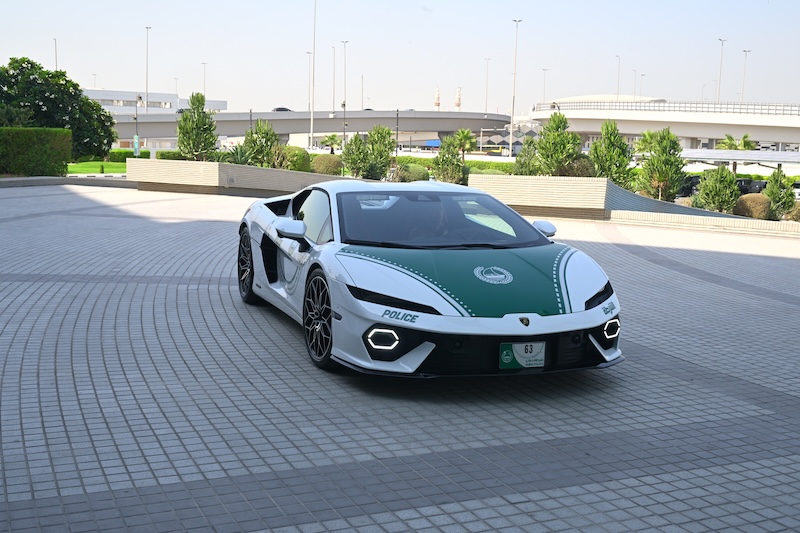 Dubai Police adds 920-horsepower hybrid Lamborghini Temerario to patrol fleet