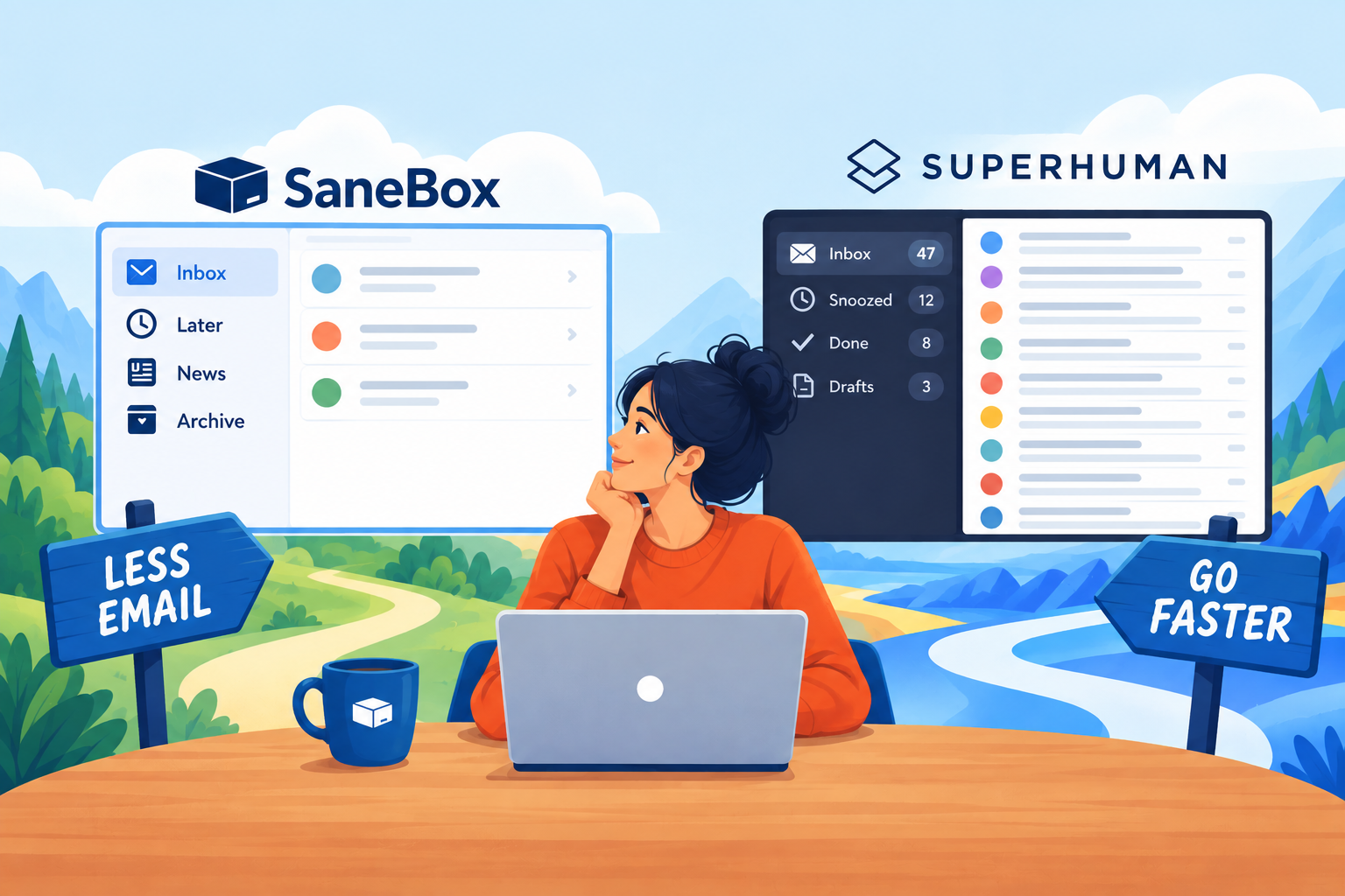 SaneBox vs Superhuman: Which Email Tool Is Better in 2026?