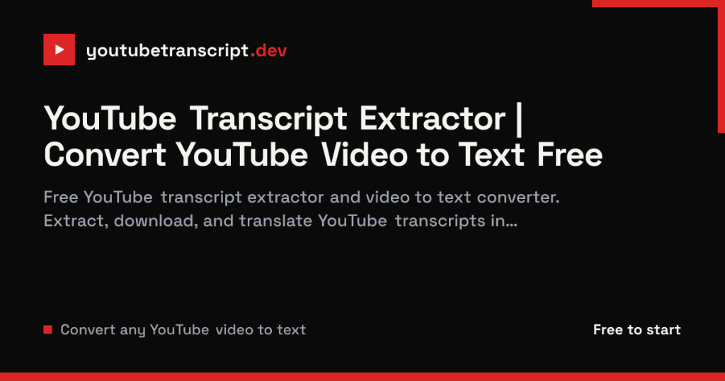 Unlocking Efficiency: How YouTubeTranscript.Dev Transforms Video to Text