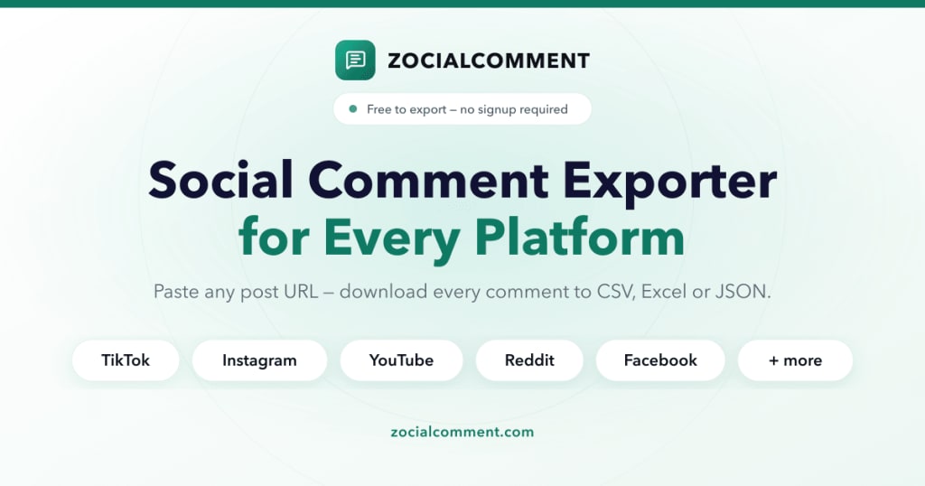 Unlock Social Media Insights with ZocialComment: Your Comment Export Tool
