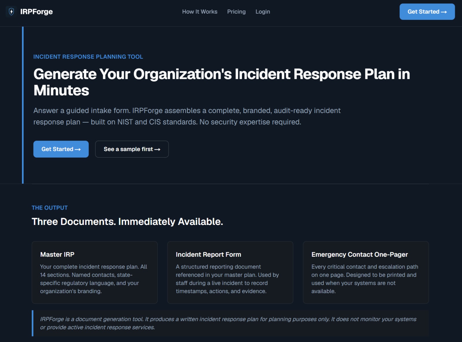 IRPForge: Affordable Incident Response Plans for Nonprofits