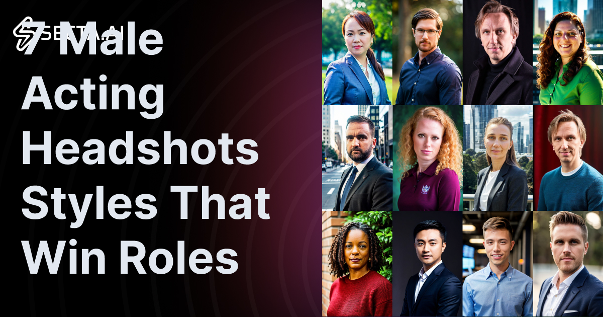 7 Male Acting Headshots Styles That Win Roles