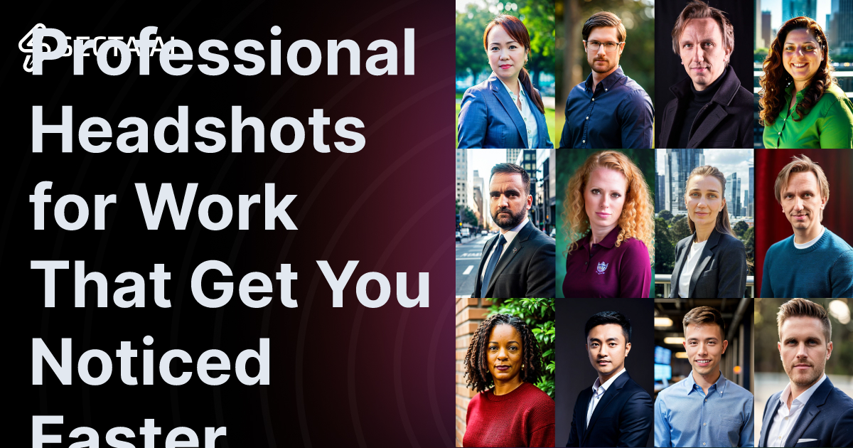 Professional Headshots for Work That Get You Noticed Faster