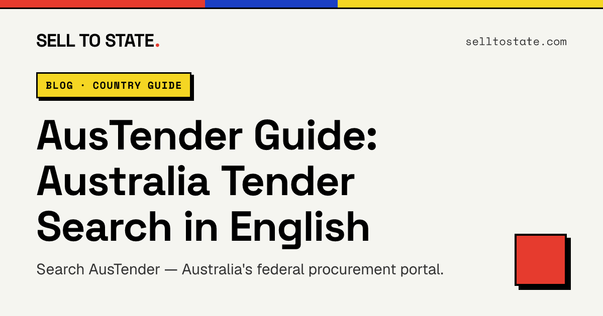 AusTender Guide: Australia Tender Search in English
