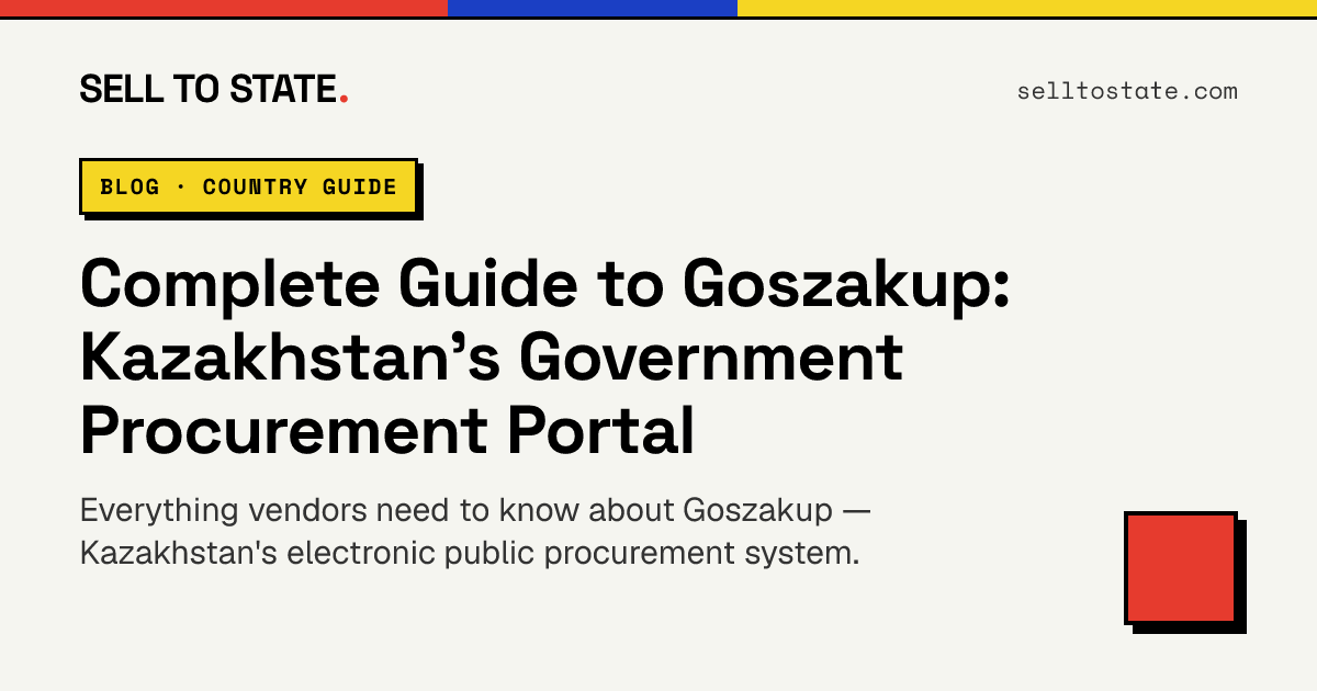 Complete Guide to Goszakup: Kazakhstan's Government Procurement Portal