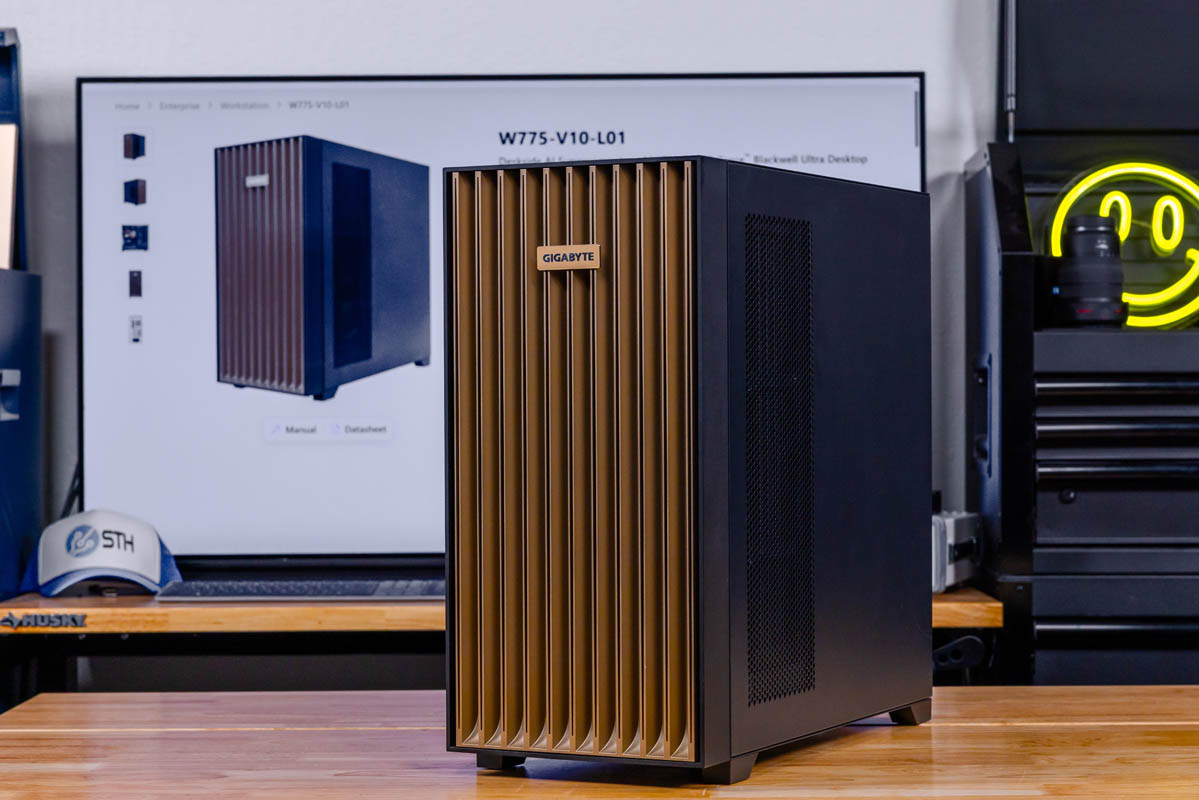 Gigabyte W775-V10-L01 Hands-on Bringing NVIDIA GB300 Deskside