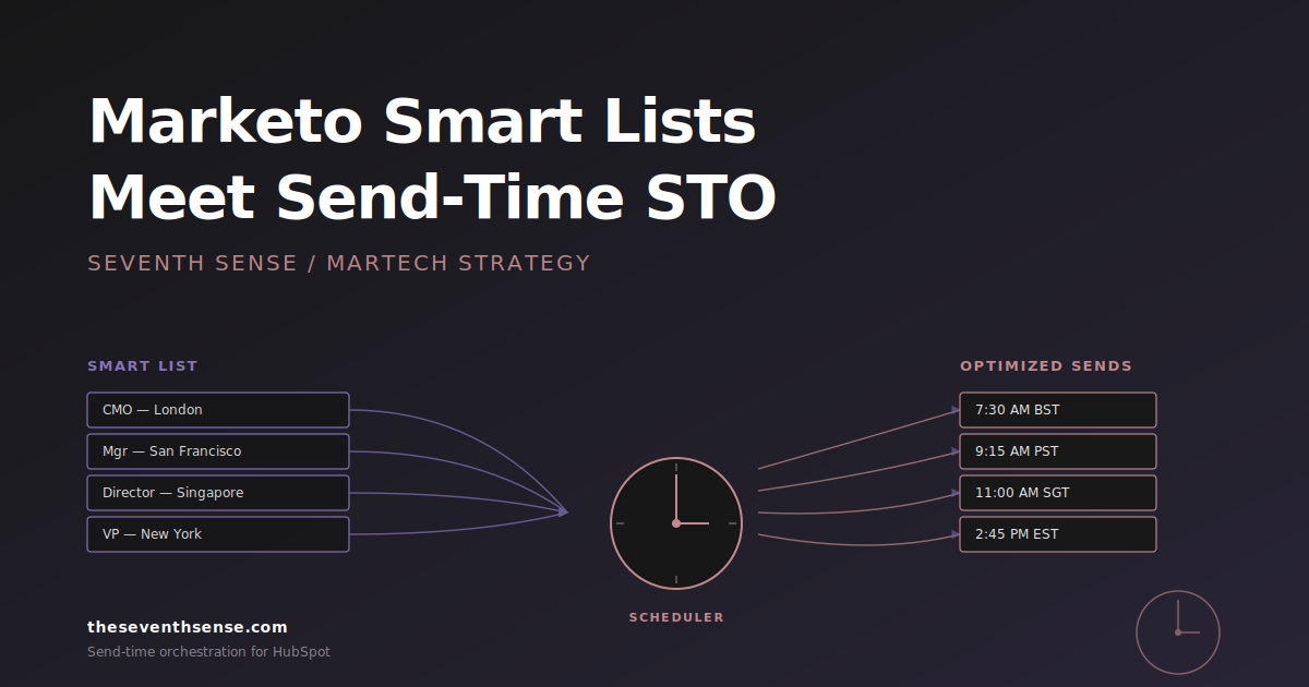 Marketo Smart List Scheduling Meets STO