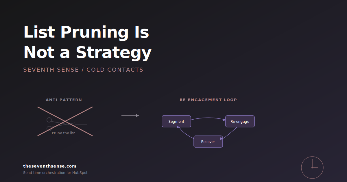Cold Contact Email Strategy for HubSpot Teams