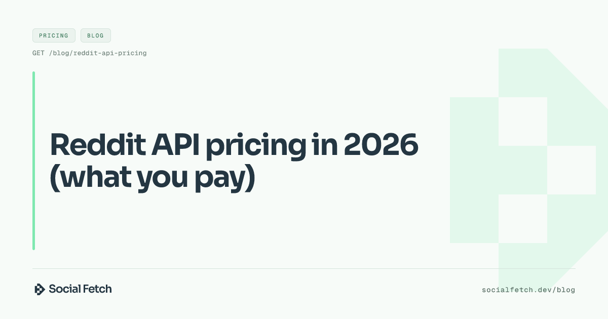 Reddit API pricing in 2026 (what you pay)