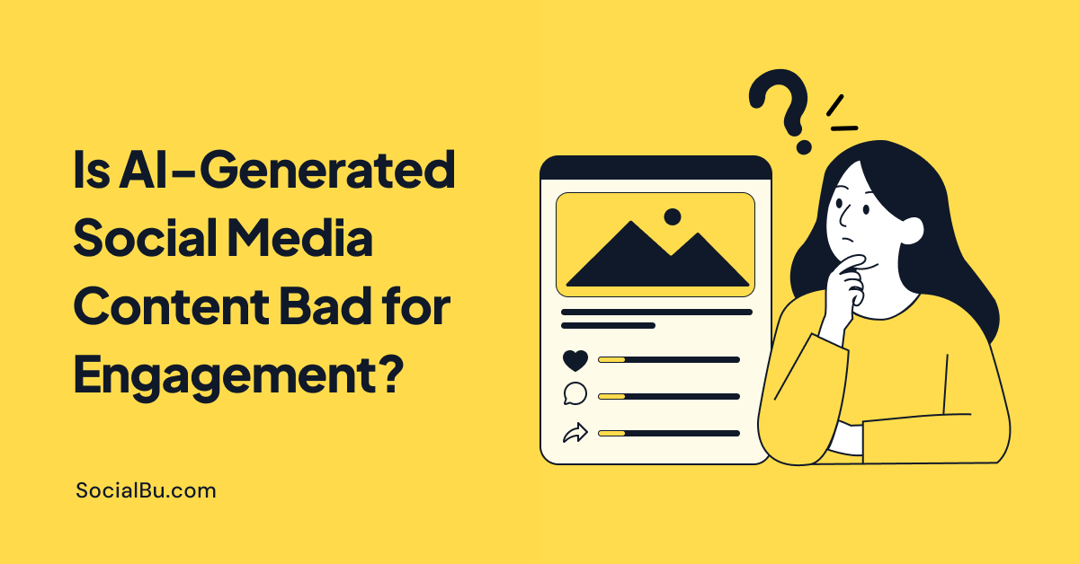 Is AI-Generated Social Media Content Bad for Engagement?