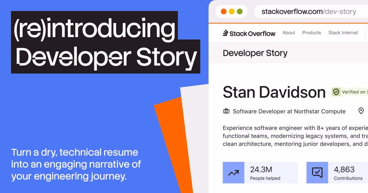 (Re)introducing Developer Story