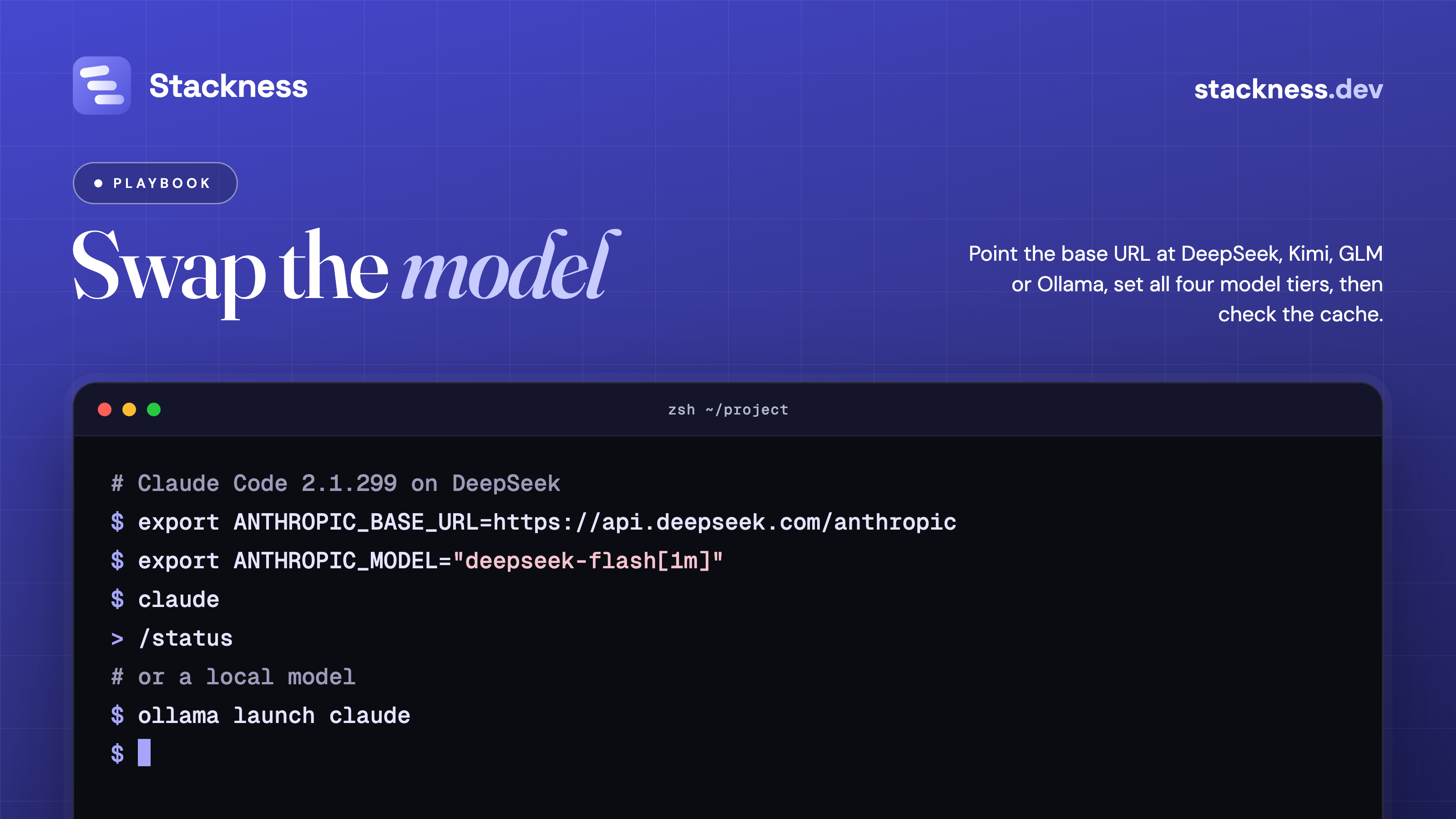 Run Claude Code with a different model provider: the variables per vendor, what CC Switch and magpie write, and what breaks