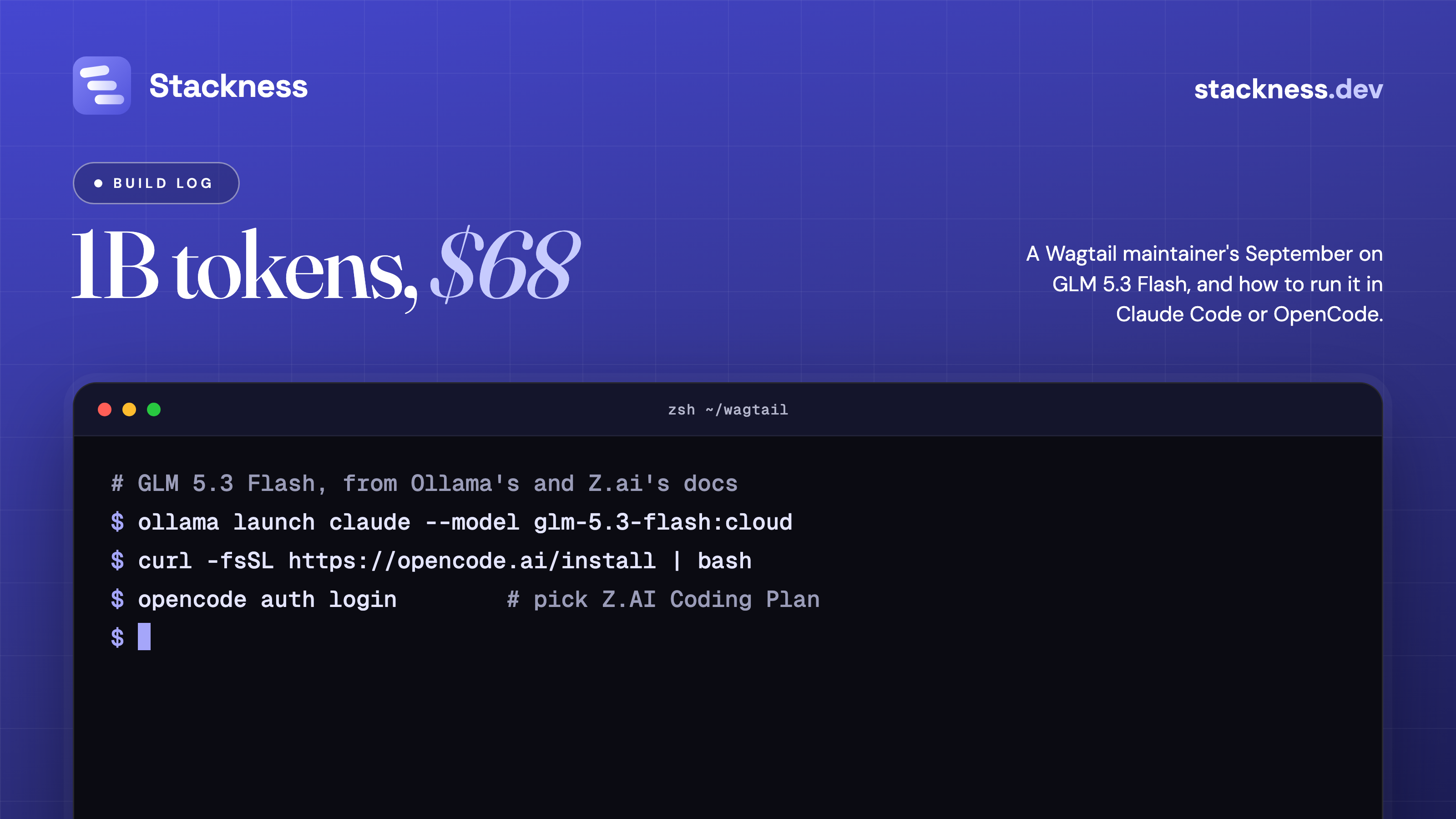 GLM 5.3 Flash as a coding agent: a month of daily use, $68, and the slot it kept