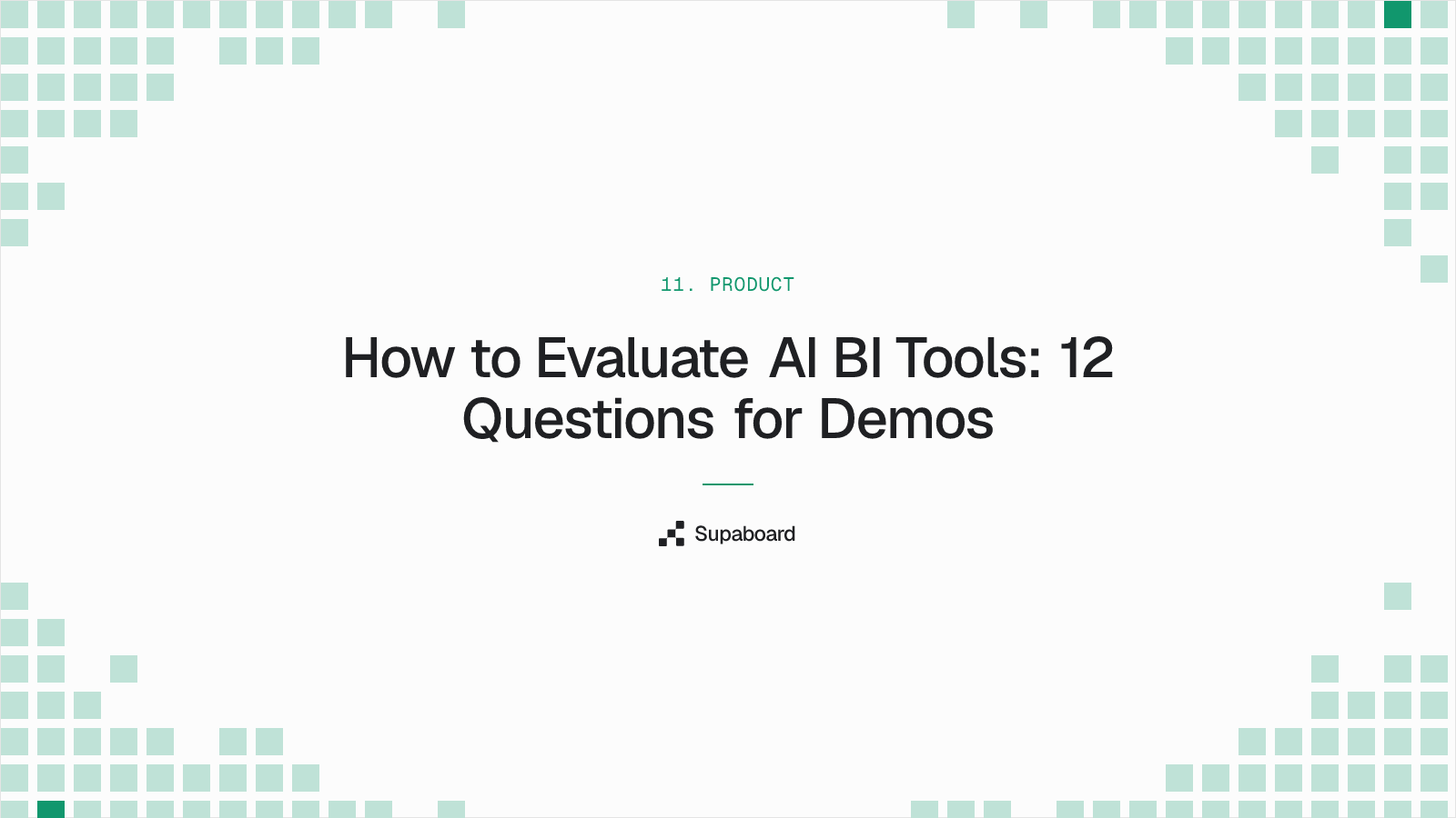 How to Evaluate AI BI Tools: 12 Questions for Demos