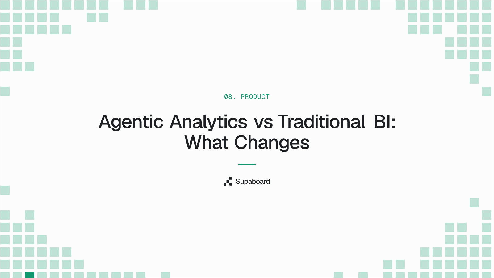 Agentic Analytics vs Traditional BI: What Changes