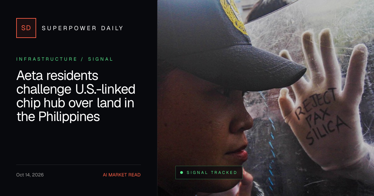 Aeta residents challenge U.S.-linked chip hub over land in the Philippines