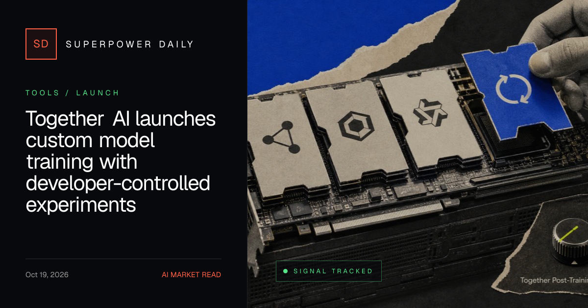 Together AI launches custom model training with developer-controlled experiments