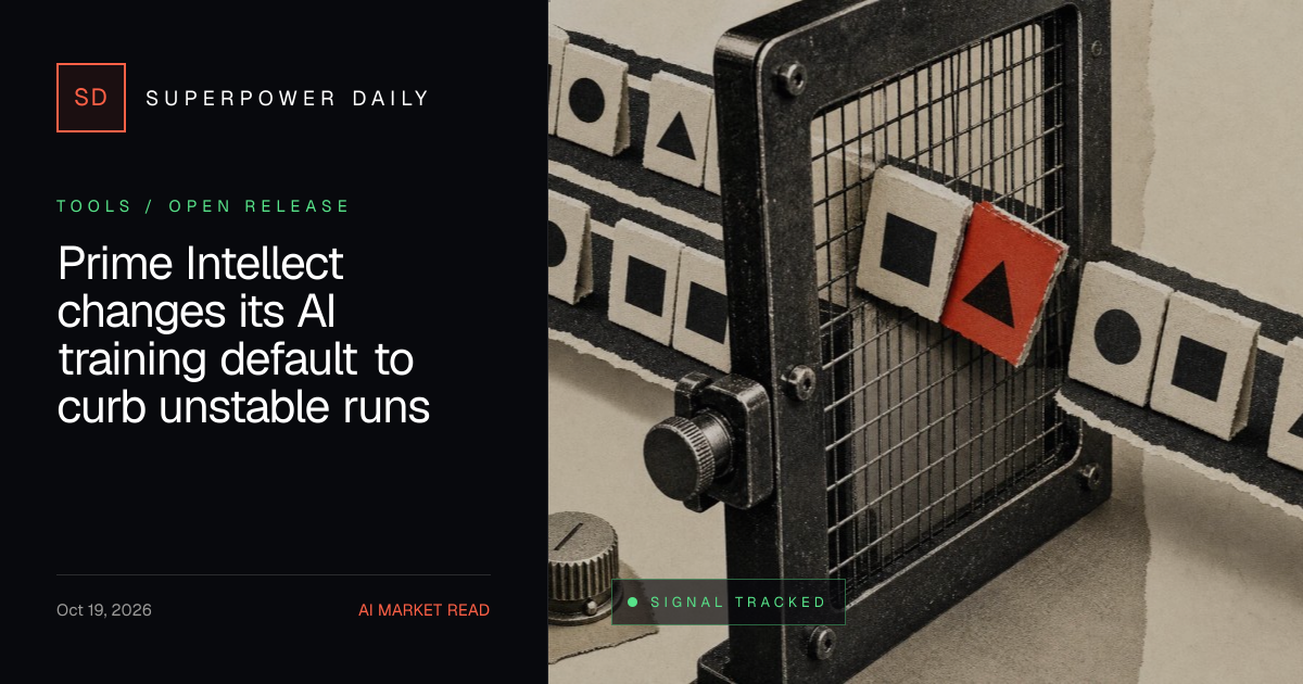 Prime Intellect changes its AI training default to curb unstable runs
