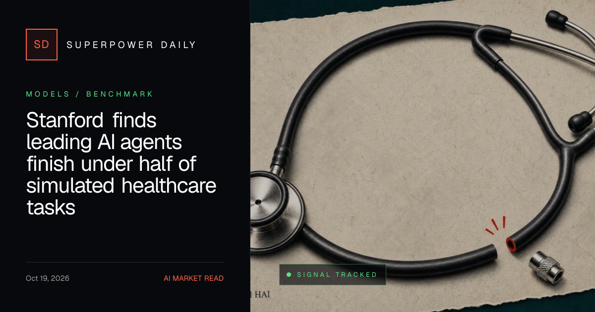 Stanford finds leading AI agents finish under half of simulated healthcare tasks