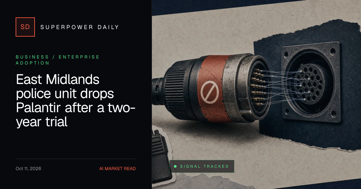 East Midlands police unit drops Palantir after a two-year trial