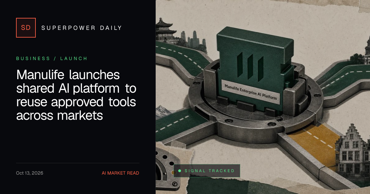 Manulife launches shared AI platform to reuse approved tools across markets