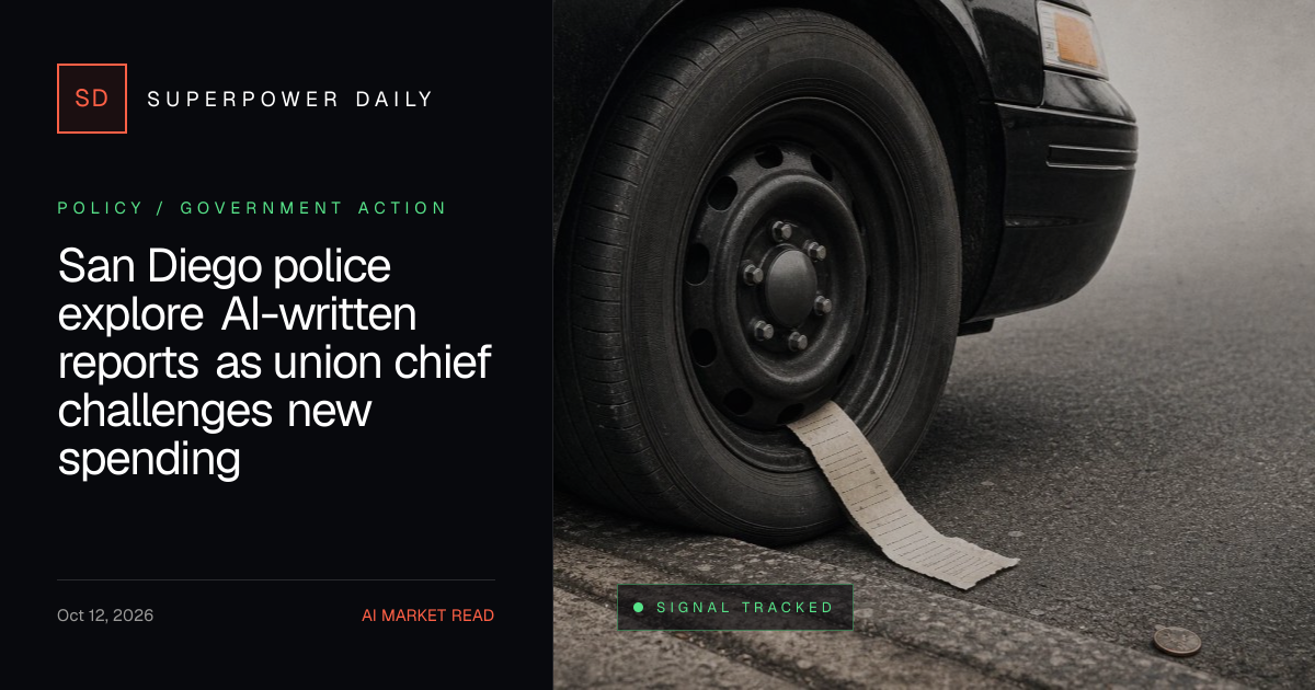 San Diego police explore AI-written reports as union chief challenges new spending