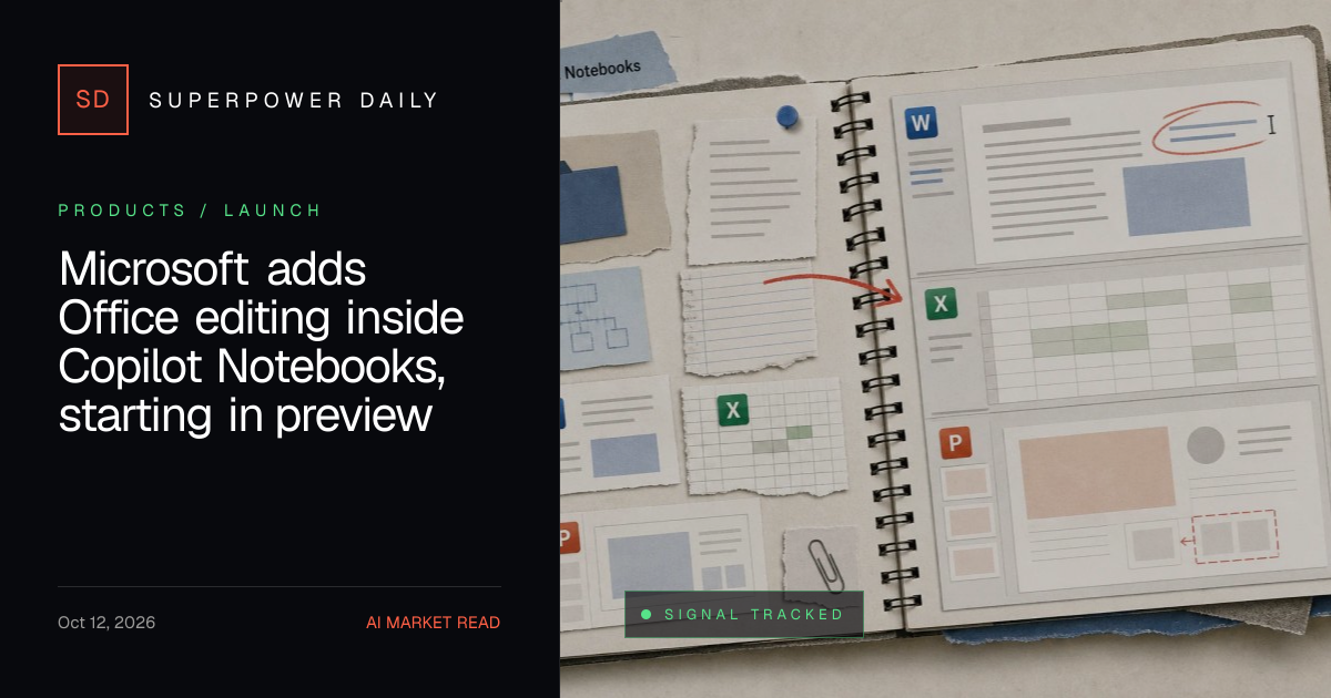 Microsoft adds Office editing inside Copilot Notebooks, starting in preview