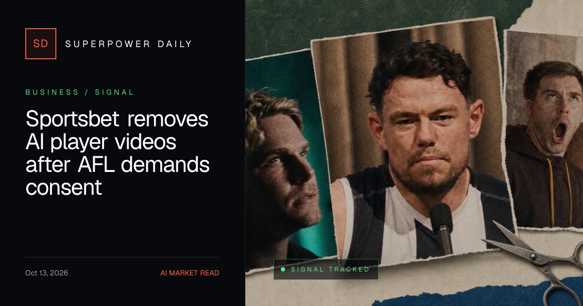 Sportsbet removes AI player videos after AFL demands consent