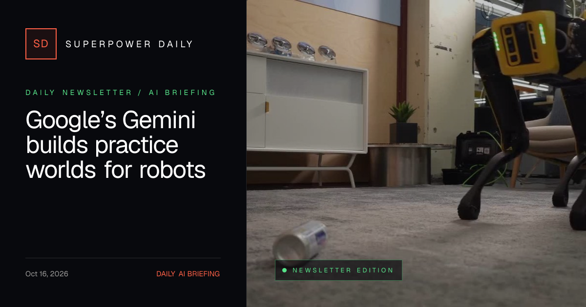 Google’s Gemini builds practice worlds for robots