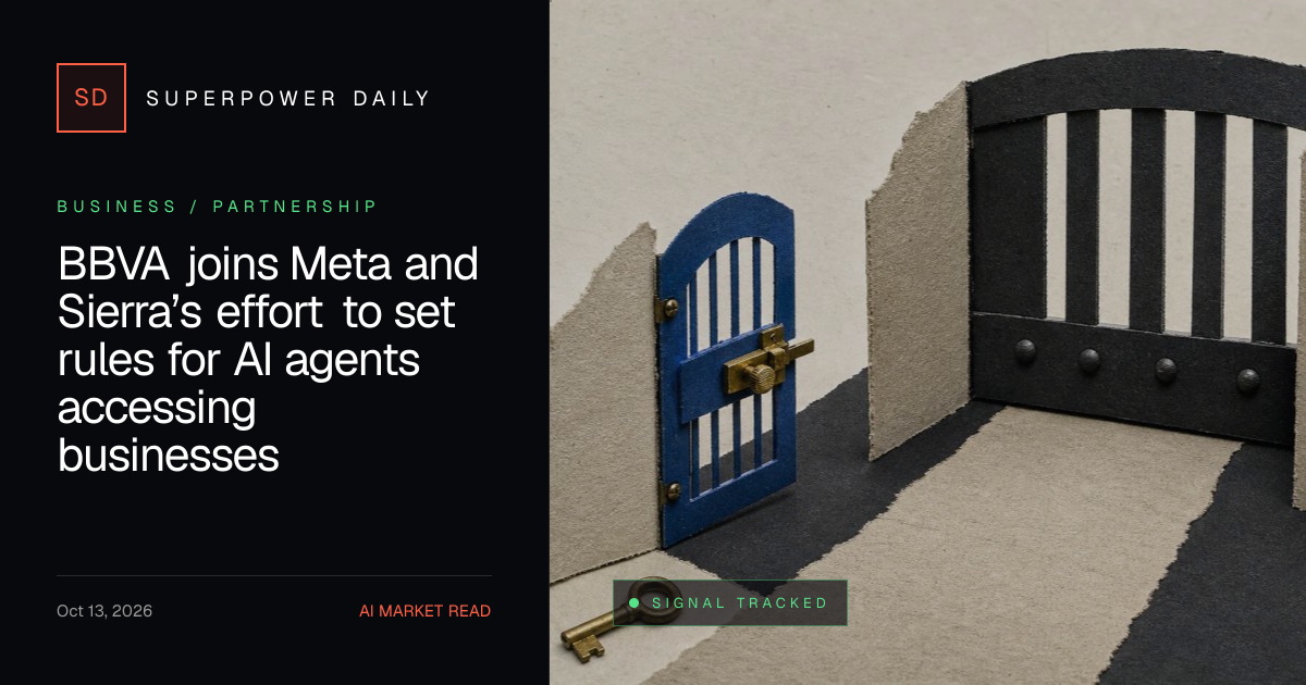 BBVA joins Meta and Sierra’s effort to set rules for AI agents accessing businesses