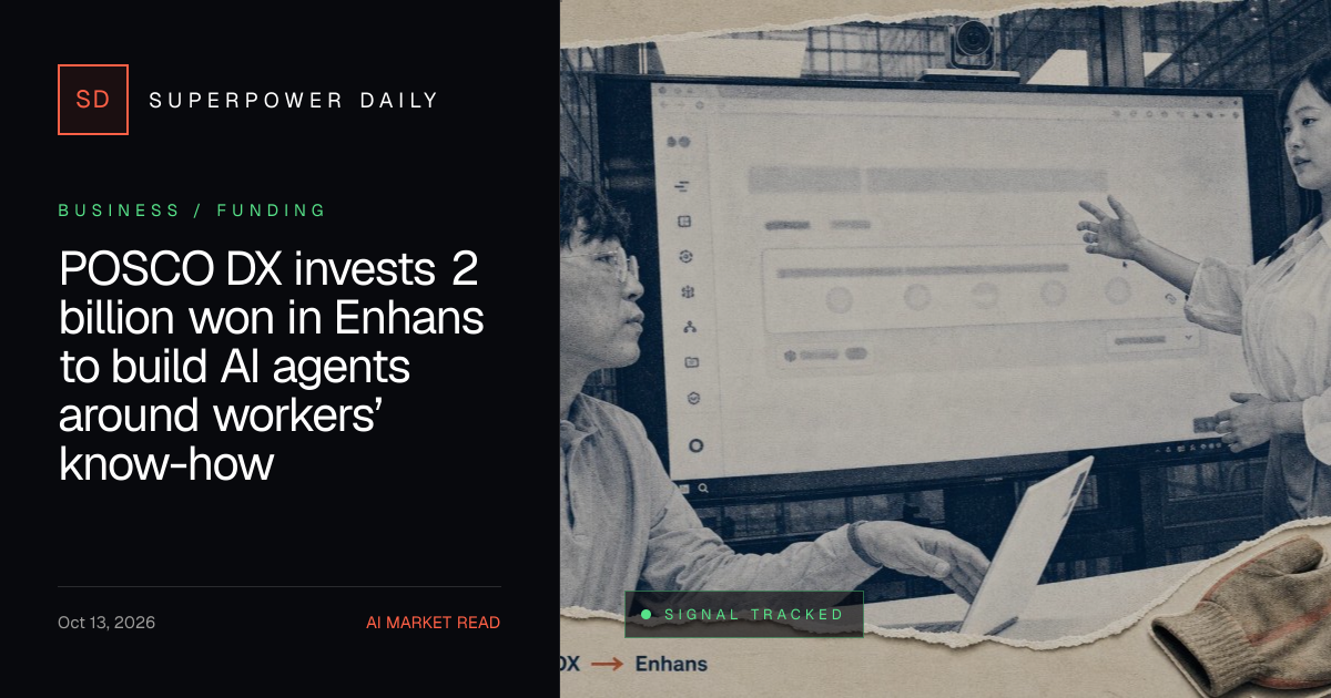 POSCO DX invests 2 billion won in Enhans to build AI agents around workers’ know-how
