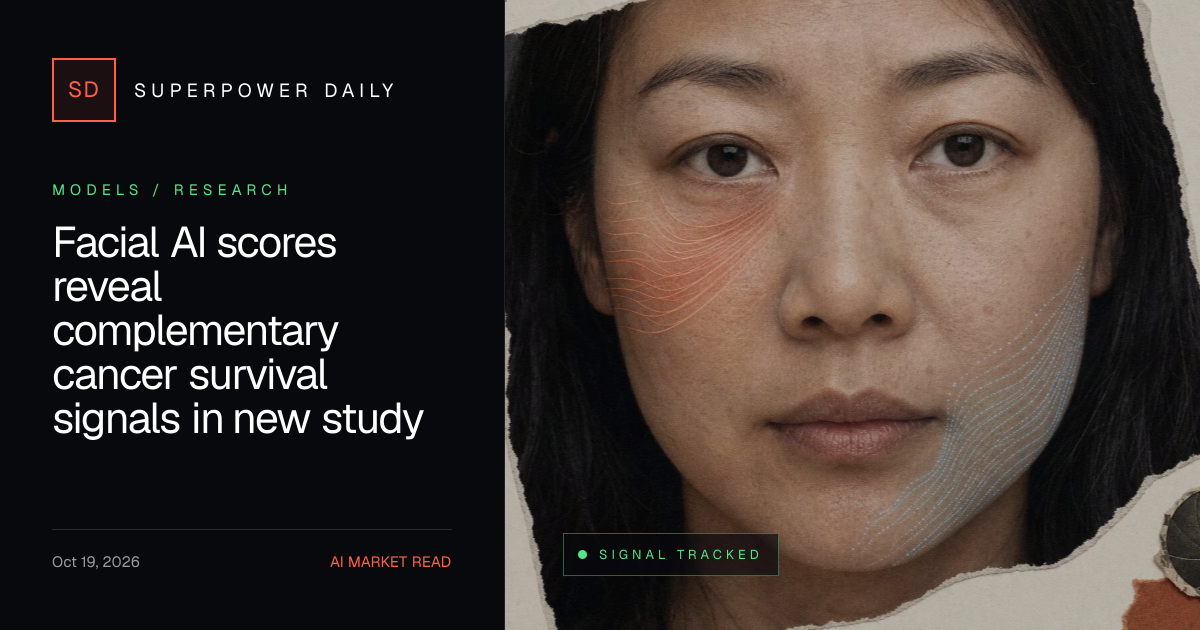Facial AI scores reveal complementary cancer survival signals in new study