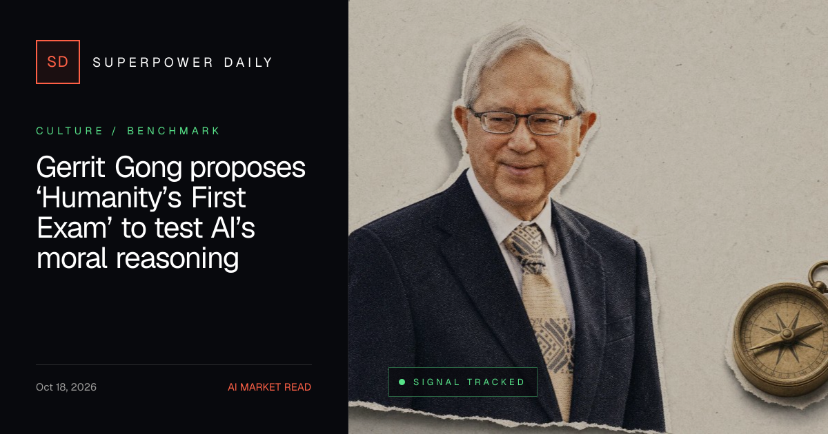 Gerrit Gong proposes ‘Humanity’s First Exam’ to test AI’s moral reasoning