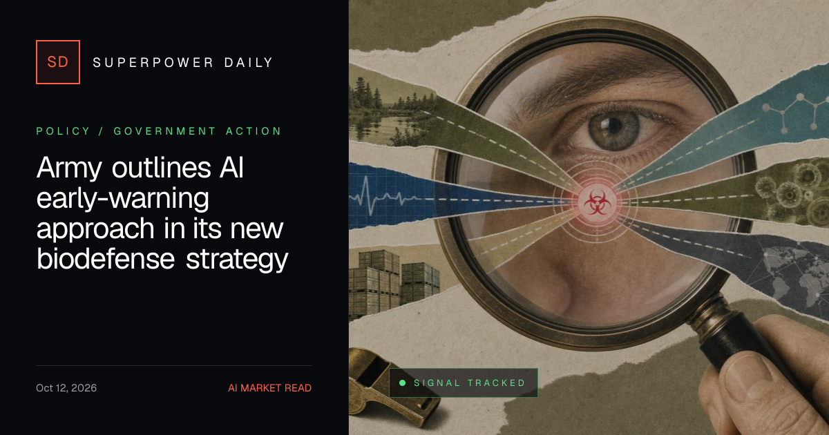 Army outlines AI early-warning approach in its new biodefense strategy