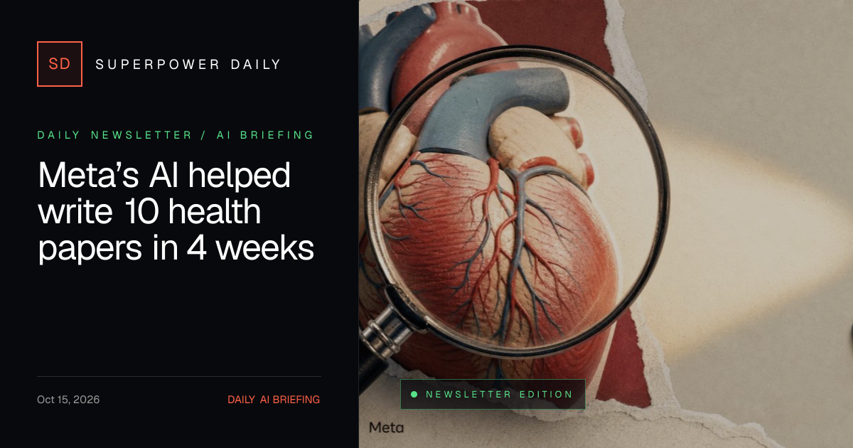 Meta’s AI helped write 10 health papers in 4 weeks