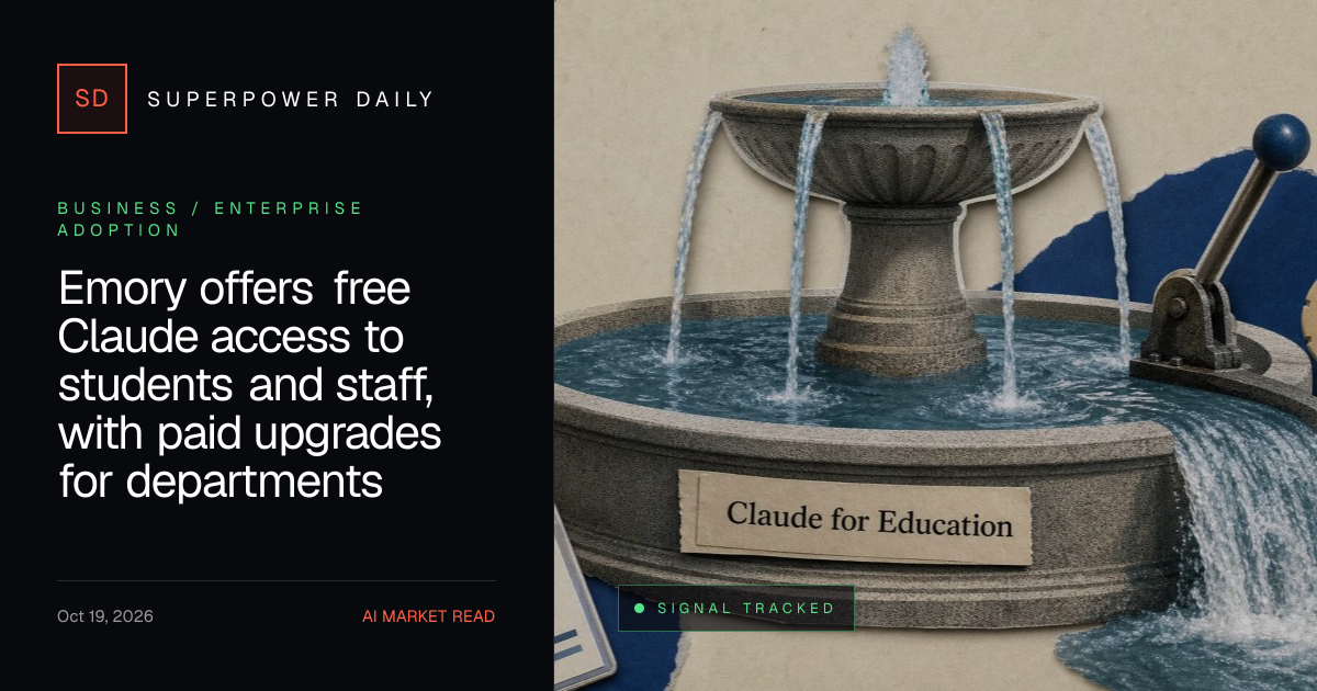 Emory offers free Claude access to students and staff, with paid upgrades for departments